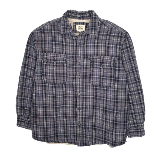 Mens Grey Levis Sherpa Lined Coat