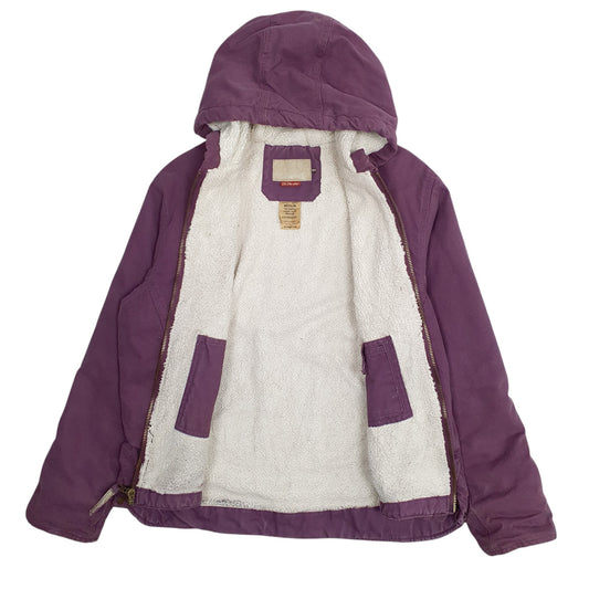 Womens Purple Schmidt Sherpa Lined Coat