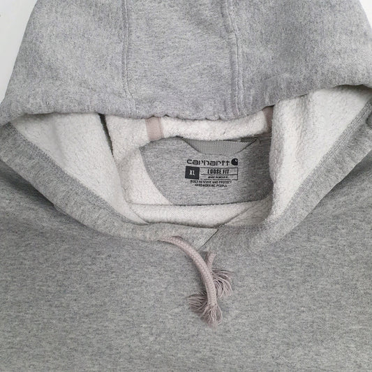 Mens Grey Carhartt Hoodie Jumper