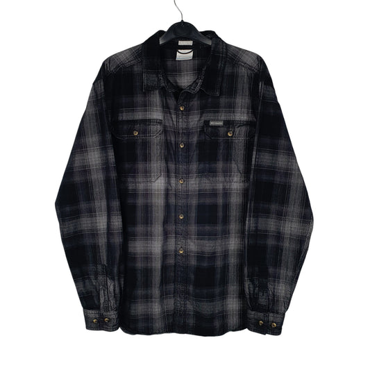 Mens Grey Columbia Sportswear Company Corduroy Long Sleeve Shirt