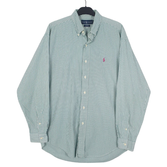 Mens Green Ralph Lauren Long Sleeve Shirt