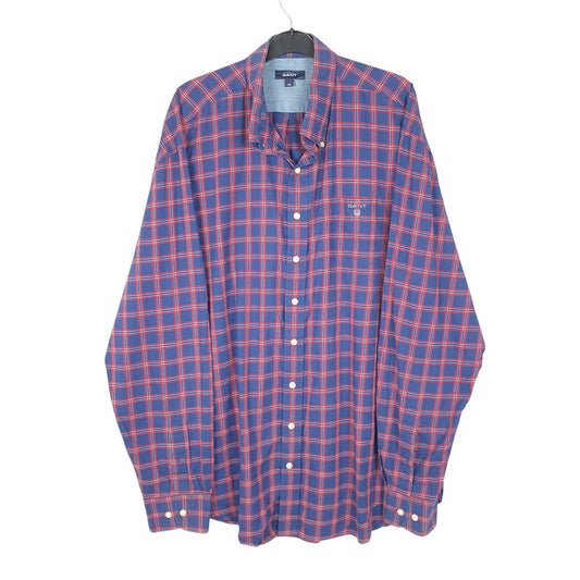 Mens Navy GANT Long Sleeve Shirt