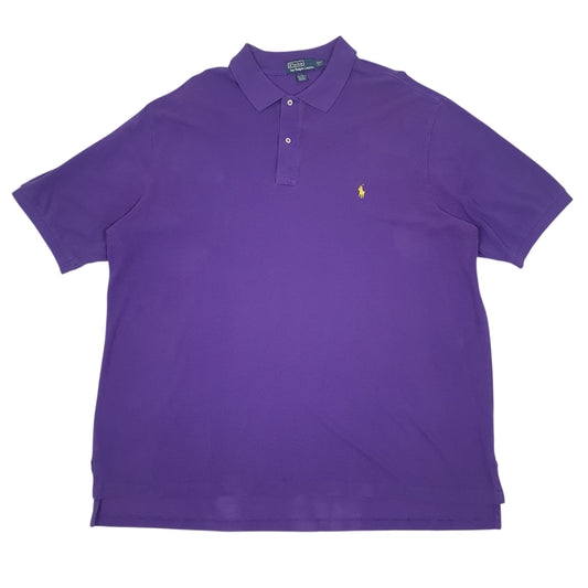 Mens Purple Polo Ralph Lauren Short Sleeve Polo Shirt