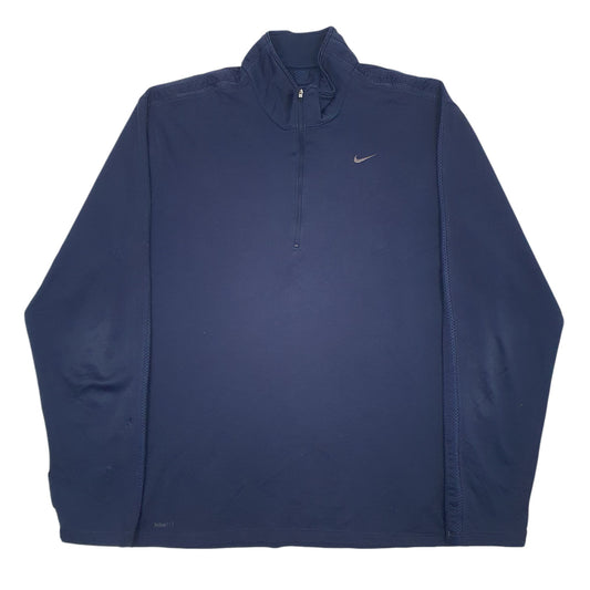 Mens Navy Nike Quarter Zip Jumper