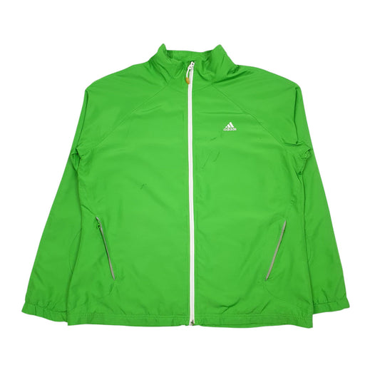 Womens Green Adidas Active Wear Hoodie Coat