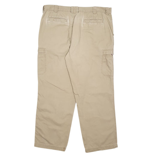 Mens Beige LL Bean Natural Fit Trousers