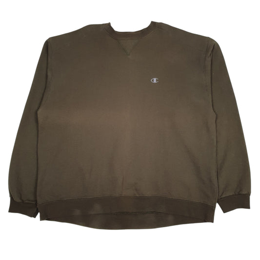 Mens Khaki Champion Crewneck Jumper