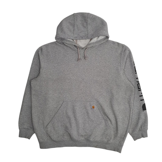 Mens Grey Carhartt Hoodie Jumper