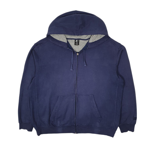 Mens Navy Starter Hoodie Full Zip Jumper