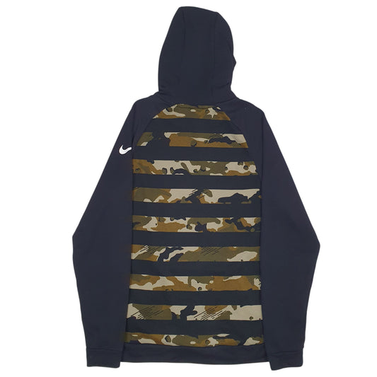 Mens Black Nike Camo Hoodie Jumper