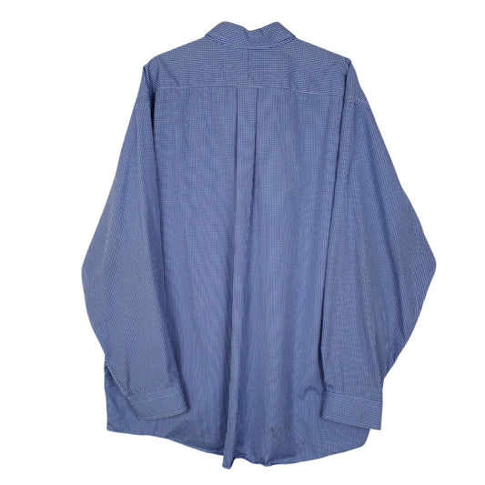 Mens Blue L.L.Bean Vintage 90s Shirt