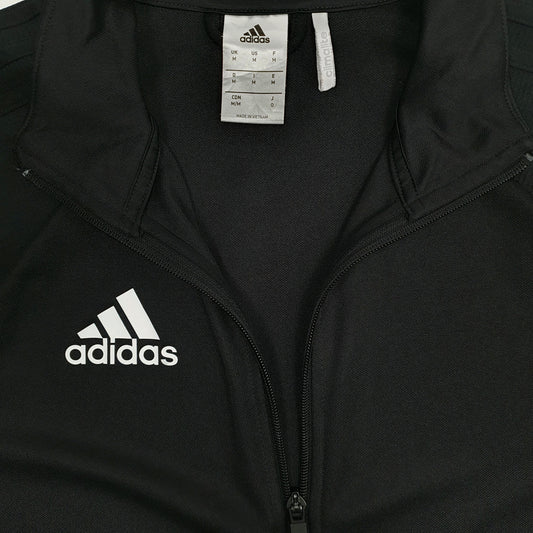 Mens Black Adidas Climalite Running Activewear Full Zip Jumper