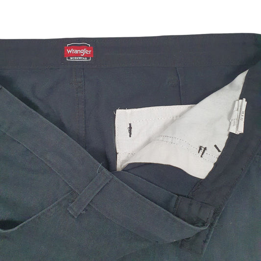 Mens Black Wrangler Workwear Trousers