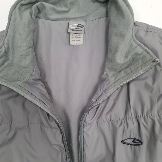 Mens Grey Champion Windbreaker Coat