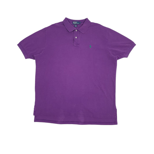 Mens Purple Polo Ralph Lauren Short Sleeve Polo Shirt