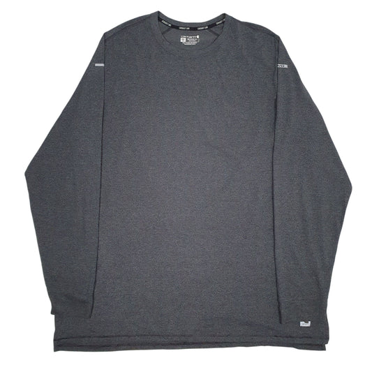 Mens Grey Carhartt TK5856-M Long Sleeve T Shirt