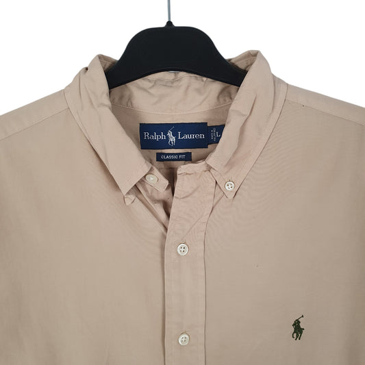Mens Beige Ralph Lauren Shirt