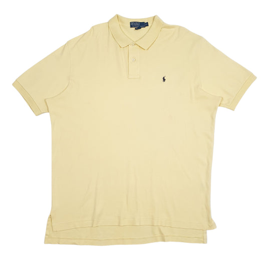 Mens Yellow Polo Ralph Lauren Short Sleeve Polo Shirt