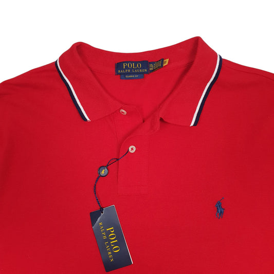 Mens Red Polo Ralph Lauren Polo Shirt