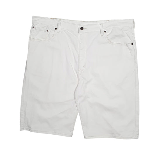 Mens White Levis 569 Denim Shorts