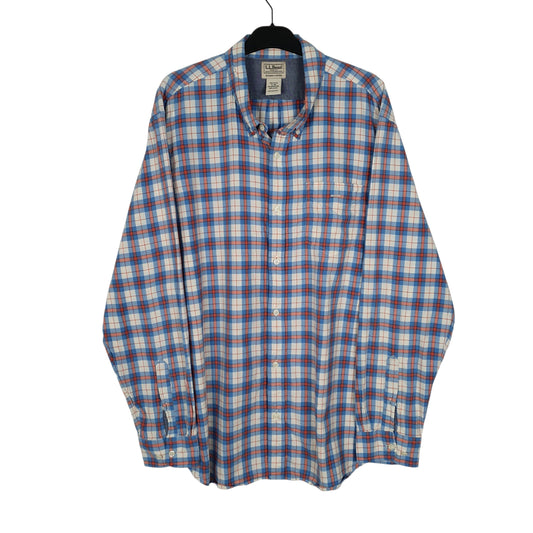 Mens Blue L.L.Bean Long Sleeve Shirt