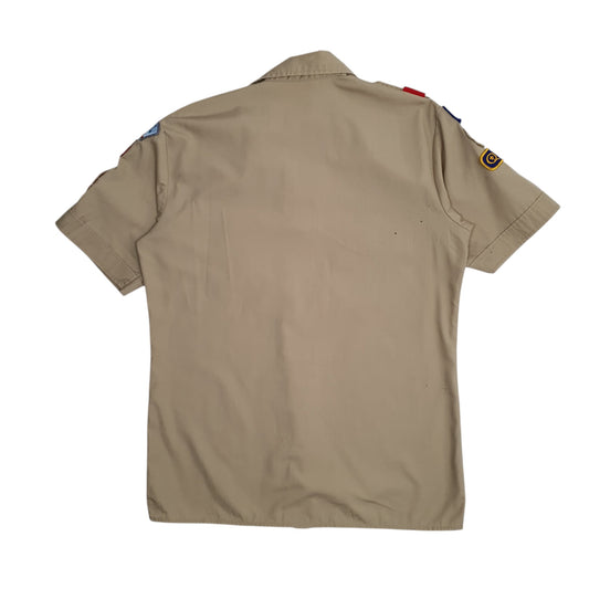 Mens Beige Boy Scouts of America Utah Mountains Shirt