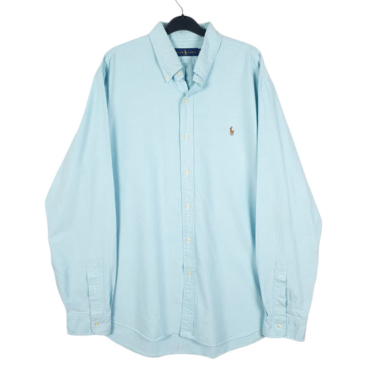 Mens Blue Ralph Lauren Long Sleeve Shirt