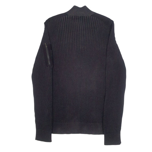 Mens Black Calvin Klein Quarter Zip Jumper