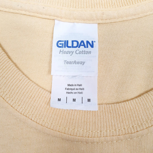 Mens Yellow Gildan T Shirt