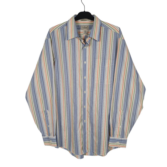 Mens Blue L.L.Bean Long Sleeve Shirt