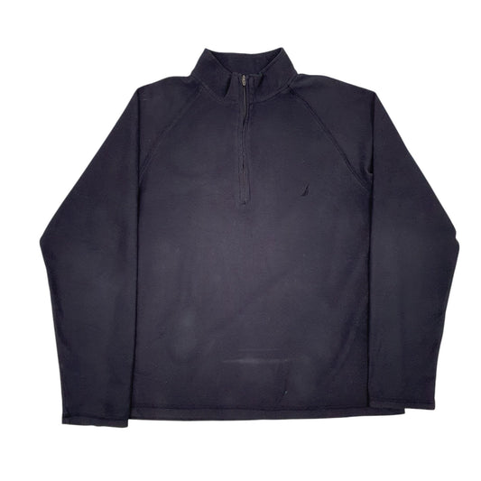 Mens Navy Nautica Quarter Zip Jumper