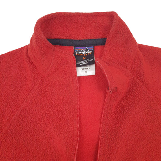 Womens Orange Patagonia Capilene Quarter Zip Jumper
