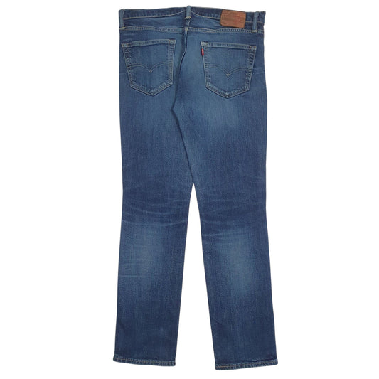 Mens Blue Levis Distressed Jeans
