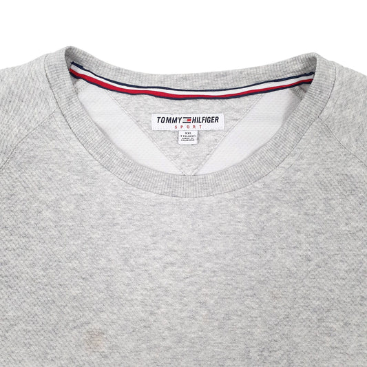 Mens Grey Tommy Hilfiger Sport Crewneck Jumper
