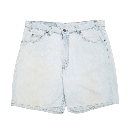 Mens Blue Levis Vintage Relaxed Fit Orange Tab Denim Shorts