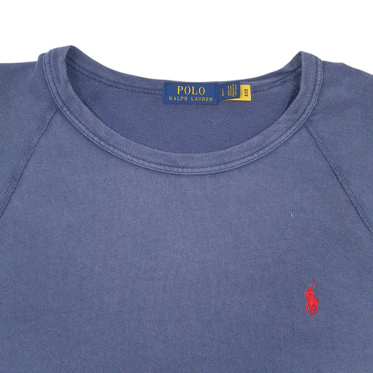 Mens Blue Polo Ralph Lauren Lightweight Crewneck Jumper