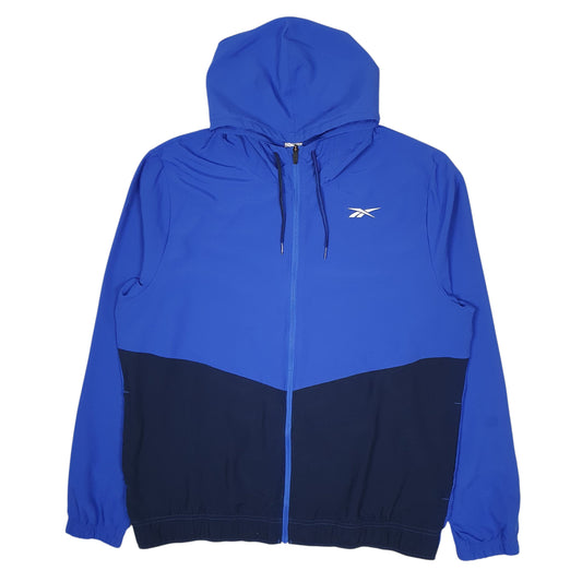 Mens Blue Reebok Quarter Zip Coat