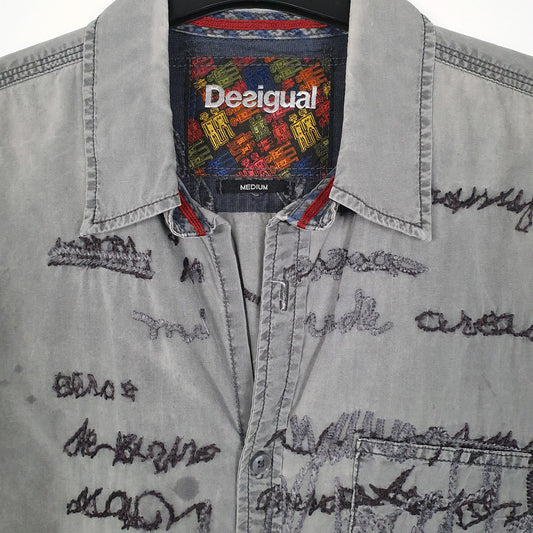 Mens Grey Desigual Shirt