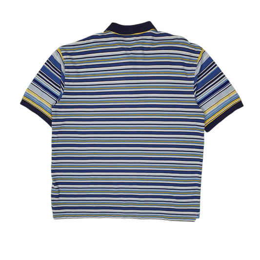 Mens Blue Tommy Hilfiger Hoodie Polo Shirt