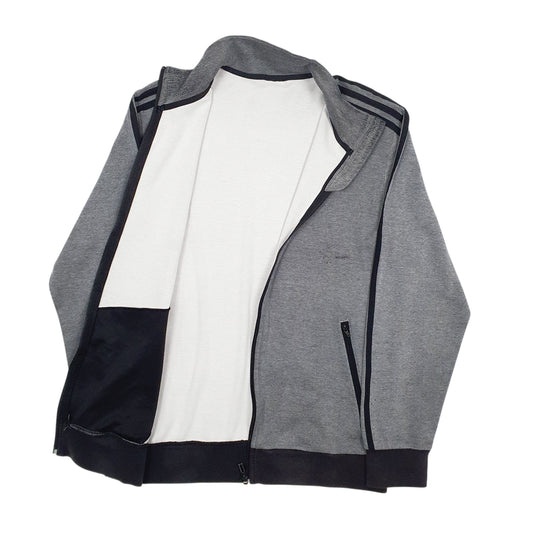 Mens Grey Adidas Full Zip Jumper