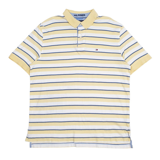 Mens Yellow Tommy Hilfiger Short Sleeve Polo Shirt