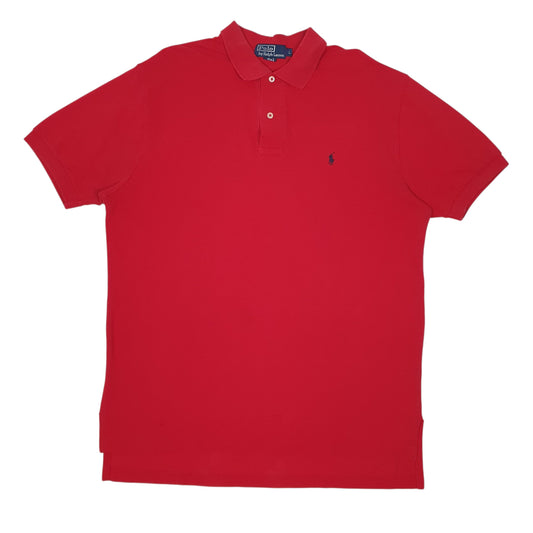 Mens Red Polo Ralph Lauren Short Sleeve Polo Shirt