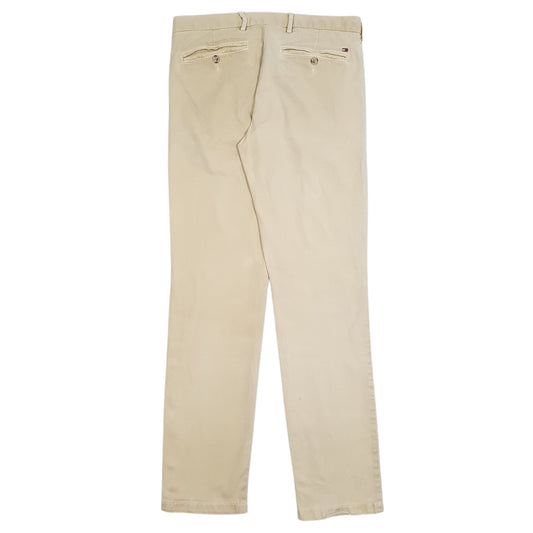 Mens Cream Tommy Hilfiger Trousers