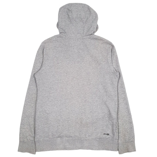 Mens Grey Adidas Climalite Hoodie Jumper