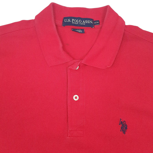 Mens Red US Polo Assn Polo Shirt