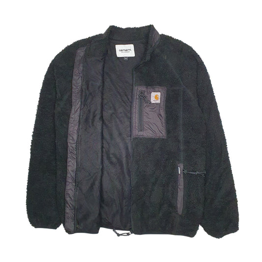 Womens Black Carhartt Nimbus Pullover Retro Pile Full Zip Jumper