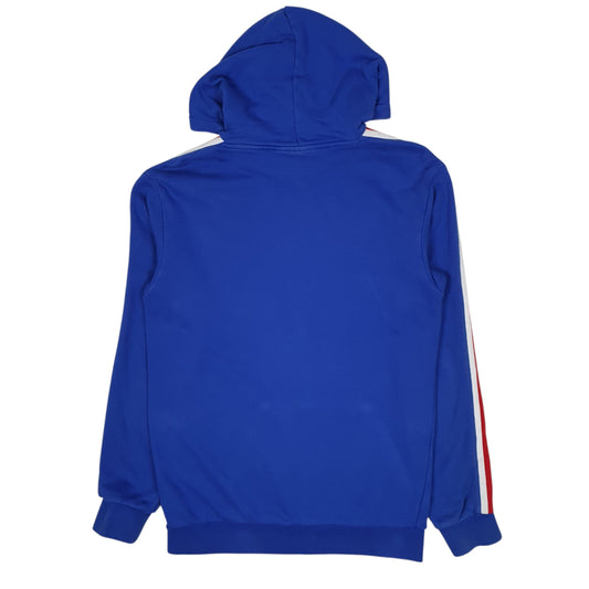 Mens Blue Adidas Hoodie Jumper