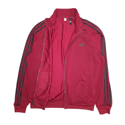 Mens Burgundy Adidas Track Coat