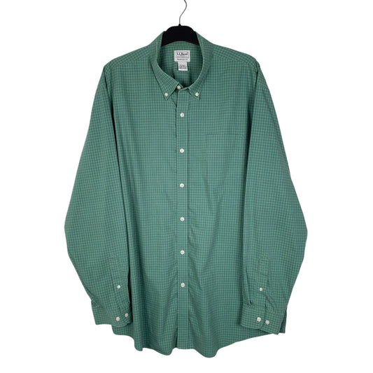 Mens Green L.L.Bean Long Sleeve Shirt