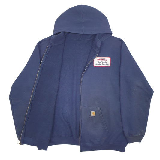 Mens Navy Carhartt Full Zip Jumper